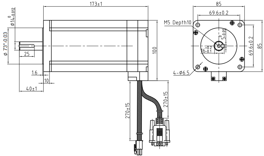 Servomoteur Hybride 8 Nm - Nema 34 - 3 phases