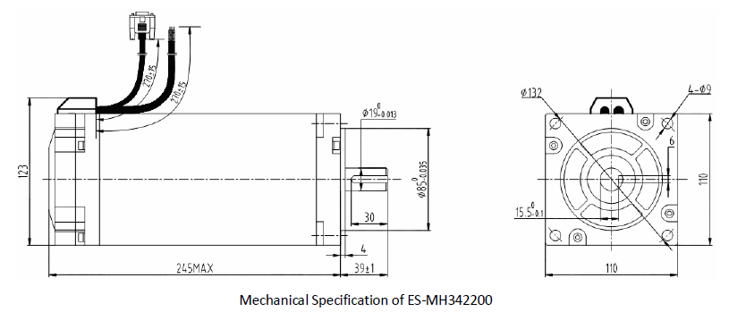 Servomoteur Hybride - Nema 42 - 3 phases - 20Nm