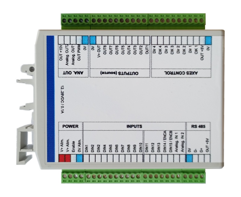 Module 4 axes SOPROLEC InterpCNC V2.4 USB/RS485 DIN