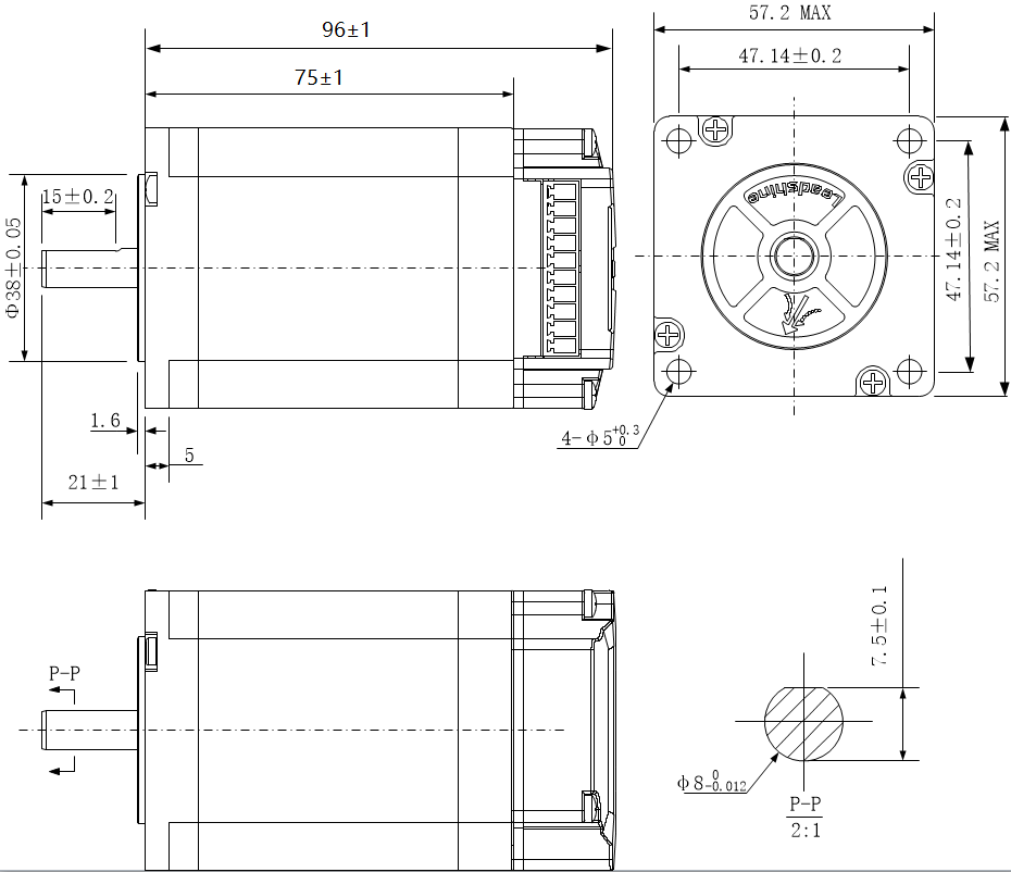 Moteur pas à pas 2.3 Nm - Nema 23 avec driver intégré