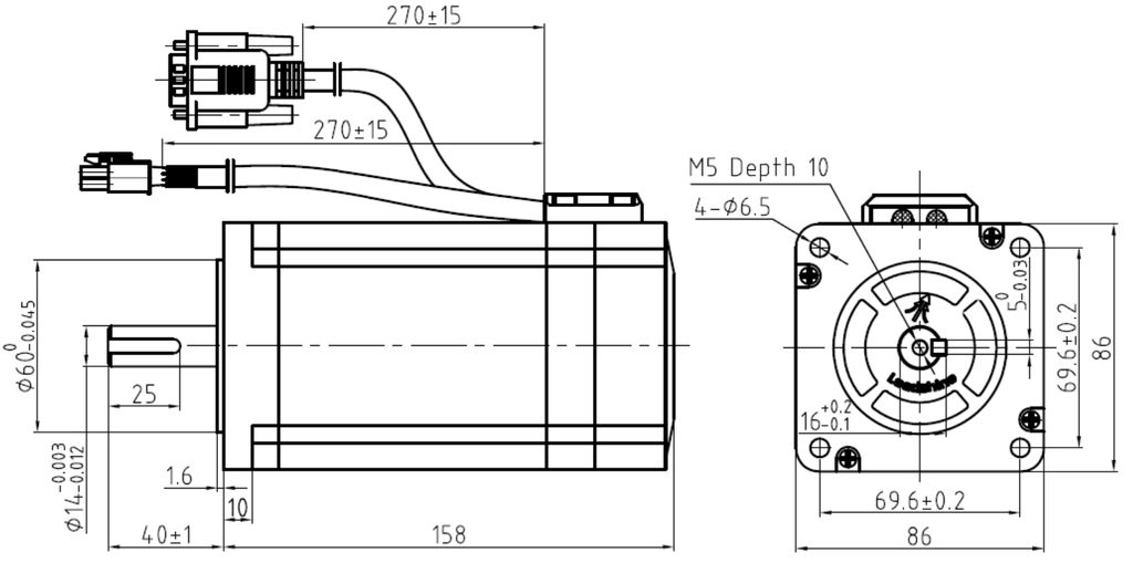 Servomoteur Hybride 12 Nm - Nema 34