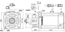Moteur Brushless AC 220V ELM2H - 750W - codeur 23bits optique