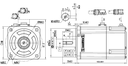 Moteur brushless Leadshine 1000W - 380VAC - 3.18Nm
