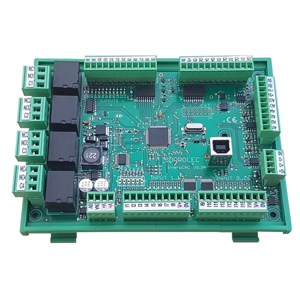 Carte 5 axes SOPROLEC InterpCNC V2.2B USB/RS485 support DIN