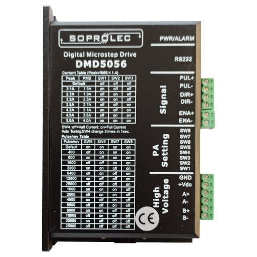 DMD5056 digital stepper driver - 50V / 5.6A