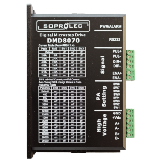 Driver pas à pas numérique SOPROLEC - 80V / 7A