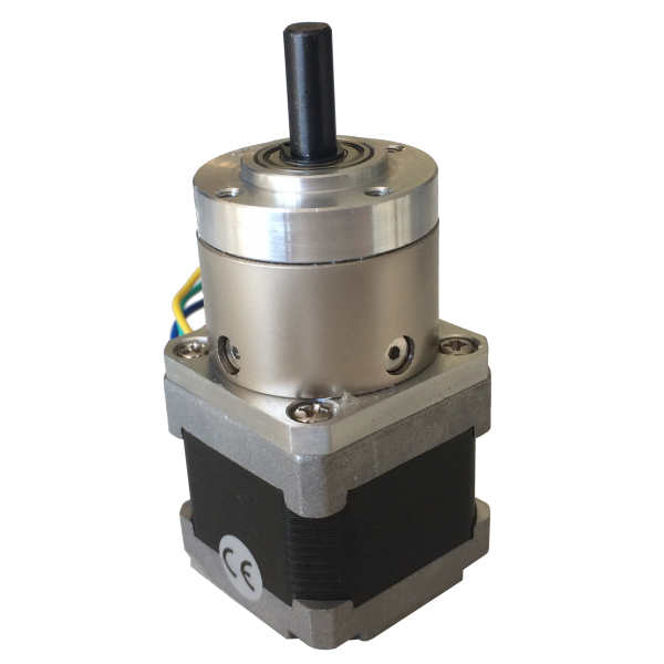 M14HS0015-R5:1 - 0.65 Nm bipolar stepper motor - with 5.18:1 gearbox
